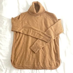 French Connection S Camel Turtleneck Sweater